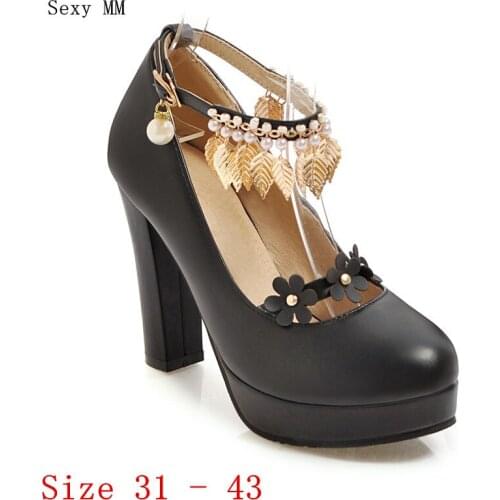 Women High Heel Shoes Platform Pumps Woman High Heels Party Wedding Shoes Kitten Heels Small Plus Size 31 32 33 - 40 41 42 43