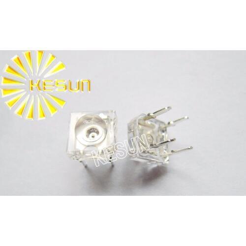 1000PCS x 5mm Square LED Piranha Jade Green Water Clear Round Super Flux LED Light Emitting Diode Lamp Transparent Bulb