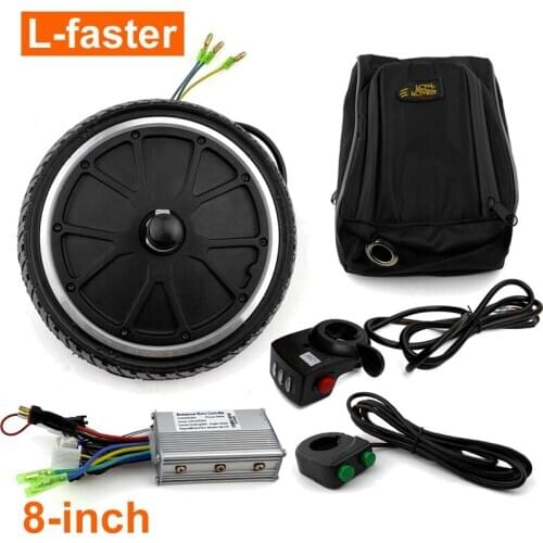 48V 250W 8 Inch Adult Scooter Electric Motor Wheel Conversion Kit With Ultrathin Brushless Hub Motor Regenerative Braking System