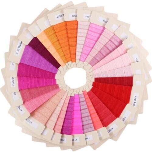 5/8" solid FOE fold over elastic 16mm Plain color elastic ribbon hair garment accessories welcome custom order