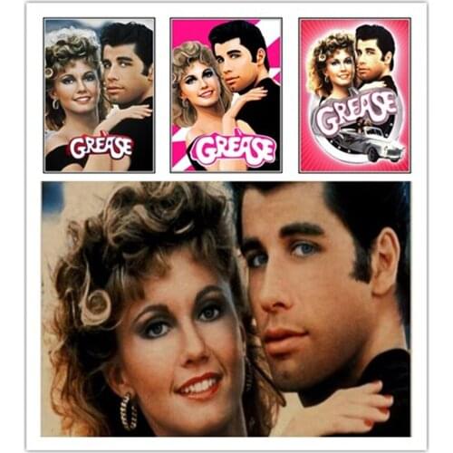 5D Diy Diamond Painting Cross Stitch full Square/round Diamond Embroidery GREASE Lovers gift picture for room Decor Clearance