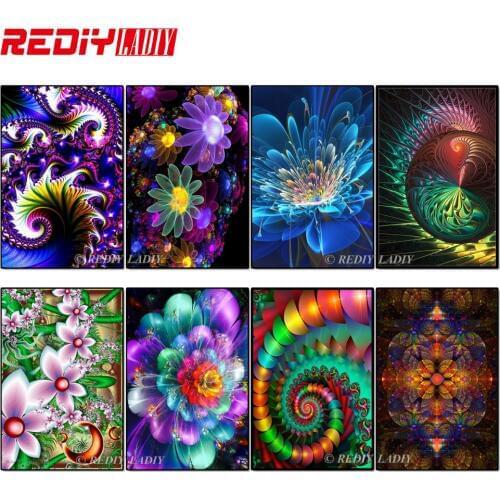 REDIY LADIY Diamond Mosaic Diamond Painting Cross Stitch Mandala Pattern Diamonds Embroidery Full Square Drill Home Decoration