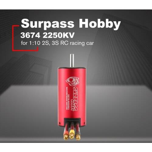 SURPASS HOBBY KK 3674 2250KV Sensorless Brushless Motor For GTR/Lexus 2S 1:10 3S 4S 1:8 RC Drift Racing Off-road Car Truck