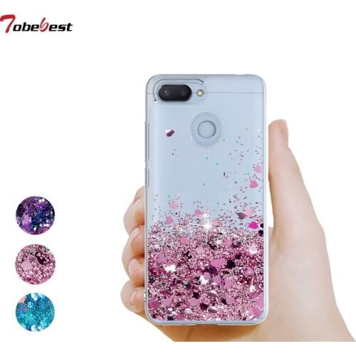 For Redmi 6 Case Liquid Glitter Case For Xiaomi Redmi 6 6A Coque Xiaomi Redmi 6A 6 A Dynamic Quicksand TPU Slicone Cover
