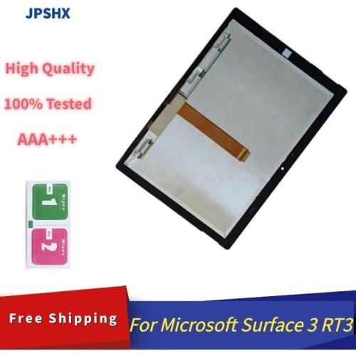 For Microsoft Surface 3 RT3 1645 LCD Assembly Touch Screen Digitizer Free Tools Replacement