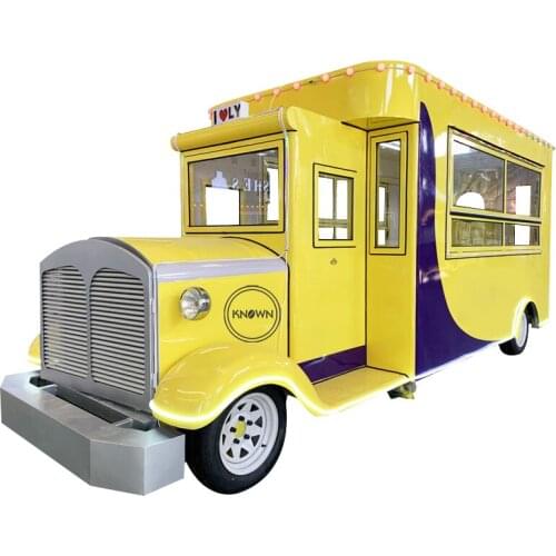 Electric Fast Food Cart Ice Cream Cart Conssion Trailer Towable Kitchen Cooking Truck Kiosk For Sale