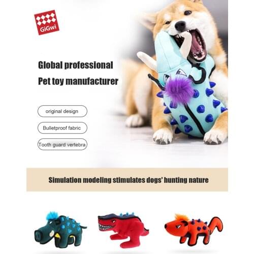 GIGWI Dog Toys Duraspikes Series Variety of Styles TPR and Canvas Combined Material More Bite-resistant Toys For Dog Free ship