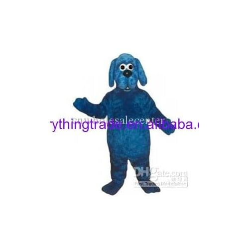 Hot sale Foam Character Adult lovely cute blue Dog Mascot Costume fancy dress Halloween party costume