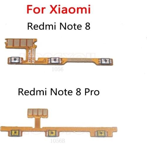 Power Button Switch Volume Button Mute On / Off Key Flex Cable For Xiaomi Redmi NOTE 8 Pro