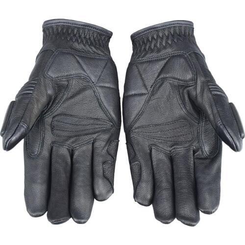 Touch Screen Leather Motorcycle Full Finger Gloves Motorbike Racing Moto
