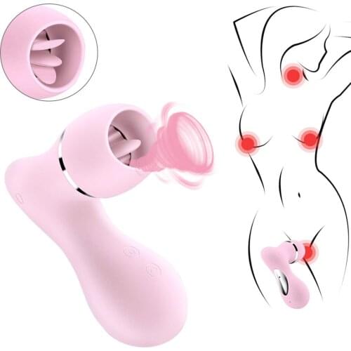 7 Frequency Nipple Tongue Licking Massager Female Masturbator Adult Product Clitoris Sucking Stimulator Pussy Sex Toys for Woman
