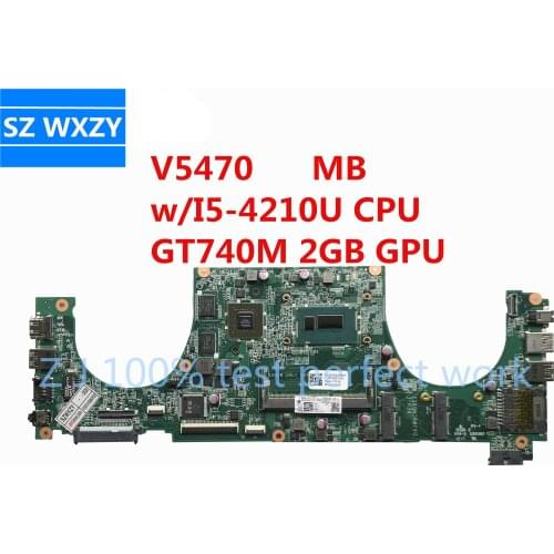 For DELL Vostro 5470 V5470 Laptop Motherboard With I5-4210U CPU GT740M 2GB GPU 0TYFY8 TYFY8 DAJW8CMB8E1 DAJW8CMB8E2