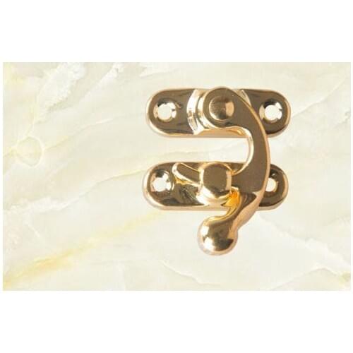 Hardware accessories extra small lock hook gold hook cosmetic case buckle iron lock horn lock 23 * 27mm