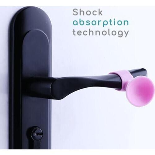 Wall Protector Multifunctional silicone protective pad Door Handle Bumper Guard Stopper Anti-slip Sticker Self Adhesive Rubber C