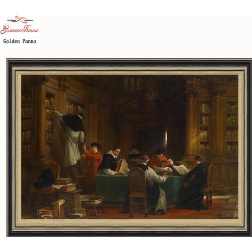 Golden Panno Needlework DIY DMC Cross stitch Sets For Embroidery kits Precise unprinted religion Patterns Counted Cross-stitch08