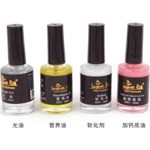 Free Shipping 4pcs/set Nail polish soften oil Nail nourishment oil Bright Oil under-oil added Calcium acrylic uv gel kits set