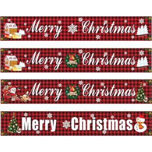 Outdoor Banner Merry Christmas Decor for Home 2020 Christmas Outdoor Decor Xmas Navidad Noel Happy New Year 2021