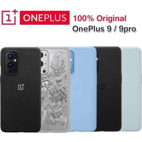 Original OnePlus 9 9pro Case Sandstone Karbon Bamper Case Protective Case 3D Tempered Glass Screen Protector For One Plus 9 pro