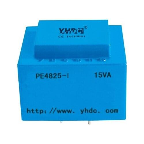 PE4825-I Power 15VA input 230V Output 24V 50-60Hz Vaccum Epoxy Encapsulated PCB Welding Isolation Transformer