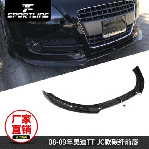 Fit For 08-09 Audi Tt Ordinary Jc Carbon Fiber Lip Spoiler Refitted Into Front Shovel Chin