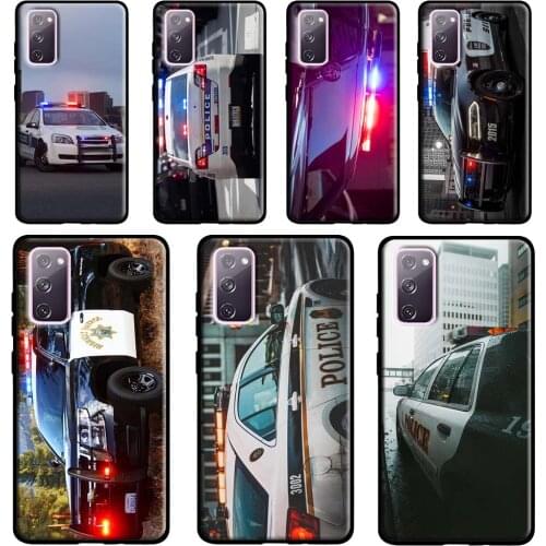 Police car Case For Samsung Galaxy S20 FE S21 Ultra Note 20 Note9 Note10 S8 S10 S9 Plus S10e Coque