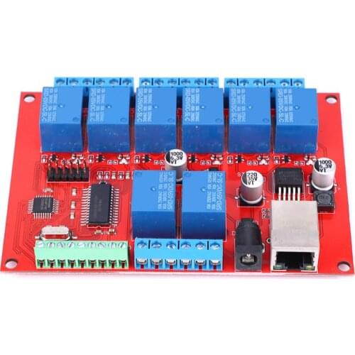 LAN Ethernet Relay Board 8-Channel Network Delay Switch TCP UDP Controller Module