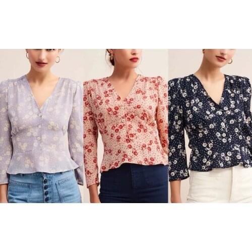 RUANDAI Dark Blouses