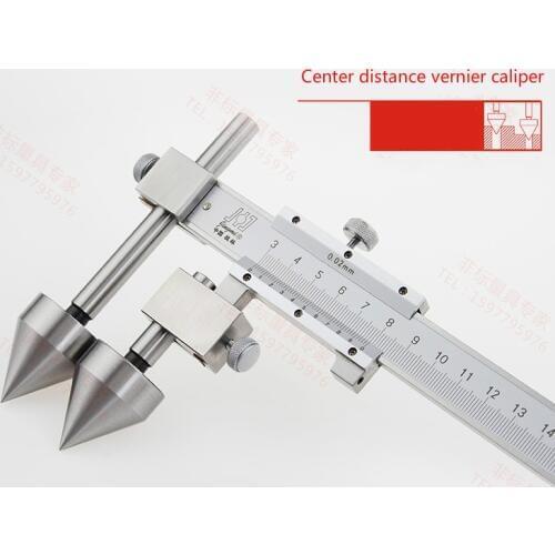 Center distance vernier caliper, hole distance center line caliper, cone probe 30-300mm
