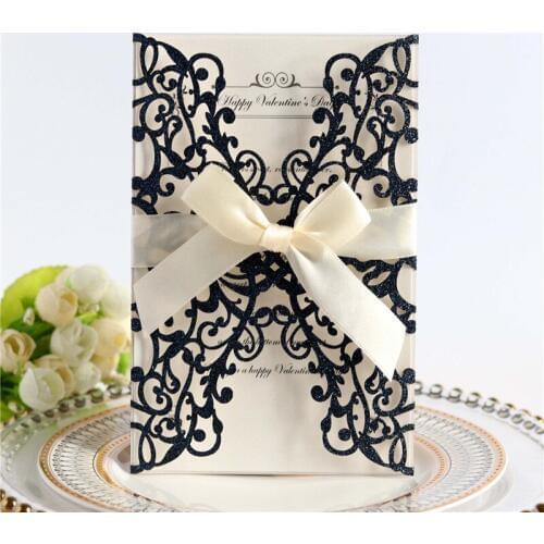 Wedding Invitation Card High-end Suit laser Cutout Private Custom
