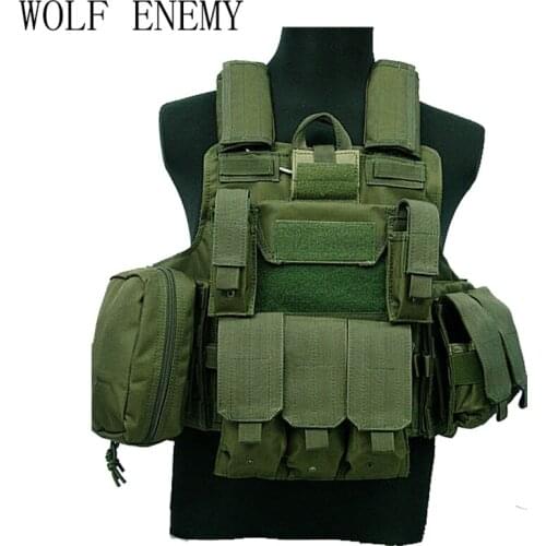 Tactical Vest CS Wargame Airsoft Paintball MOLLE CIRAS Combat Vest CIRAS Tactical Vest With Triple Magazine Pouch ACU/WOODLAND