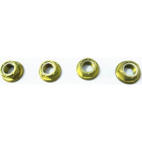 Titanium Sprocket Flange Lock Nut Motorcycle Repair Replace Part Screws Bolts M10x1.25