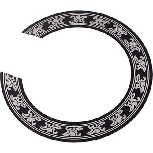 Tooyful Hard PVC Guitar Sound Hole Part Rosette Inlay Decoration for 40/41 inch Acoustic Classical Guitars Decal Accessories