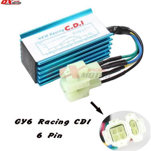 Hight Performance CDI GY6 Scooter Moped 50cc 125cc CDI Box AC fired 6 pin Racing CDI 139QMB 152QMI Motorcycle Scooter ATV