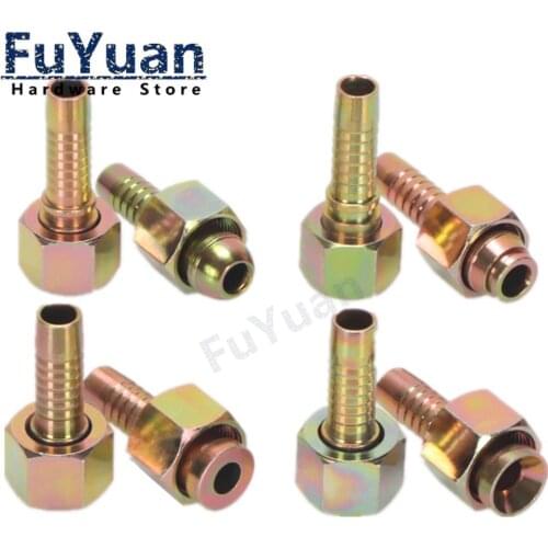 1pcs Withhold Type Tubing High Pressure Hydraulic Fitting Metric M12-M36 to Pipe 6mm-19mm Barbed Tube Joint Connector