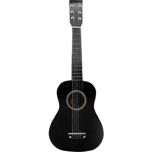 23 Inch Small Mini Guitar Basswood 6 Strings Acoustic Guitar with Pick Strings Accessory for Beginner Children Kids Gift
