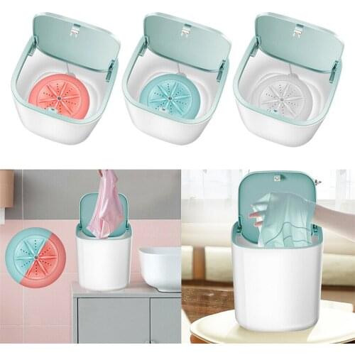 3.8l Ultrasonic Mini Underwear Washer Usb Powered Portable Clothes Washing Machine Cleaner Bucket Clothes Cleaning Tools