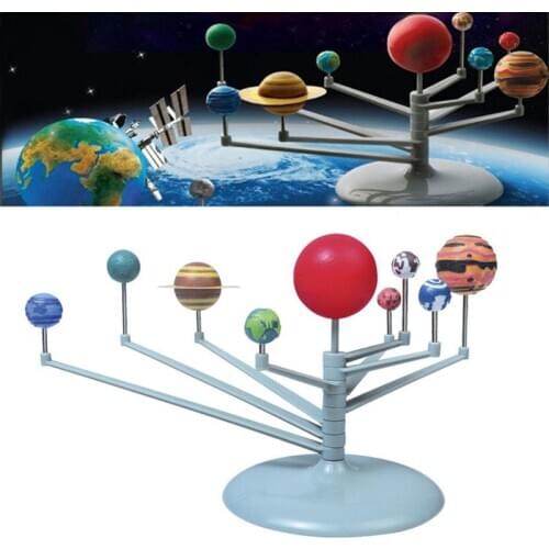 21cm DIY 3D Simulation Model Solar System Nine Planets Toy Scale Plastic Explore Geography Universe Educational Toys Gift