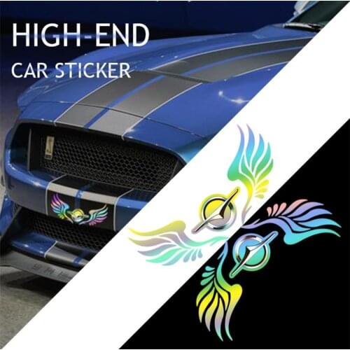 Angel Wings Seven Color Reflective Car Stickers Laser Body Sticker For HaiMa 1 2 3 7 M3 M8 M6 S7 S5 JAC J2 J3 J4 J5 J7 S1 S3