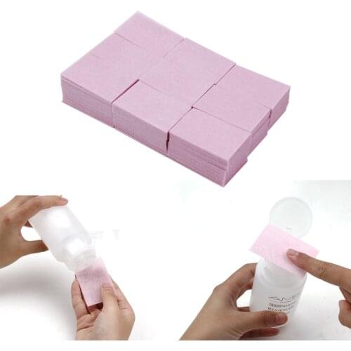 Lint-Free Wipes Cleaner Nail Degreaser Pads Without Fiber For Manicure Cotton Manicure Nail Polish Remover Pads Cellulose Wipes
