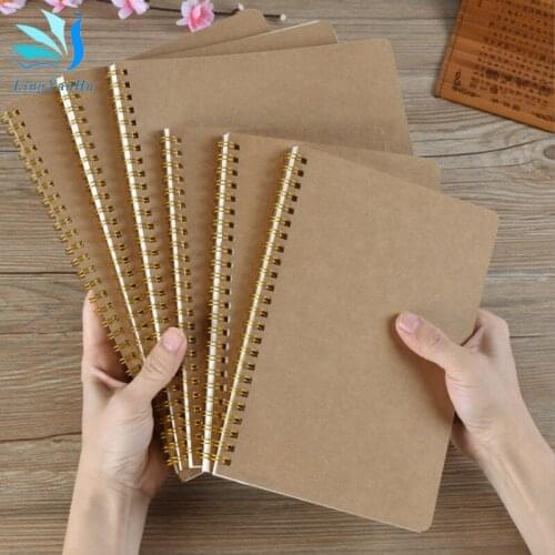 Notebook A5/B5 Journal Medium Kraft Grid Dot Blank Daily Weekly Planner Book Time Management Planner School Office Supplies Gift
