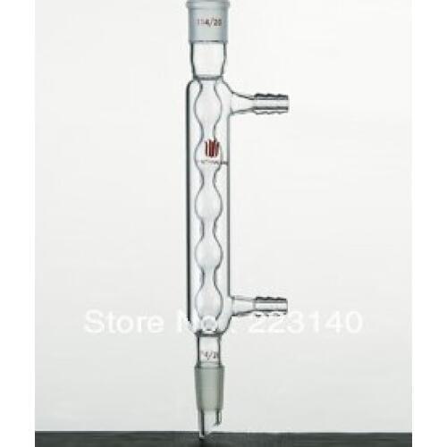 C254300,Condenser, Allihn, Jacket Length:300mm, Joints:24/40, O.D. hose connection:10mm