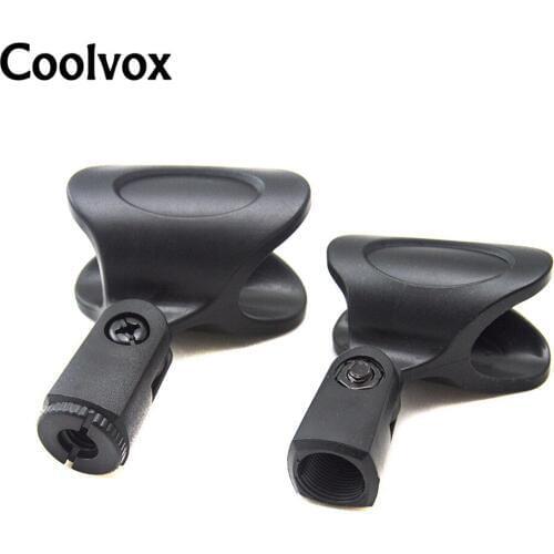 Coolvox New Plastic Stage Universal Clips Wired Wireless Standard Handheld Microphone Holder Stand Adapter Holder Electronics