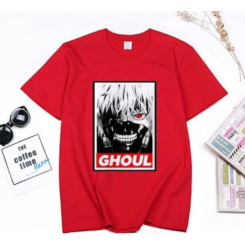 Japanese Tokyo Ghoul T Shirt Printed Hot Anime Tokyo Ghoul Shirt Clothes Ken Kaneki Short-sleeve Tokyo Ghoul Fashion Cotton Tees
