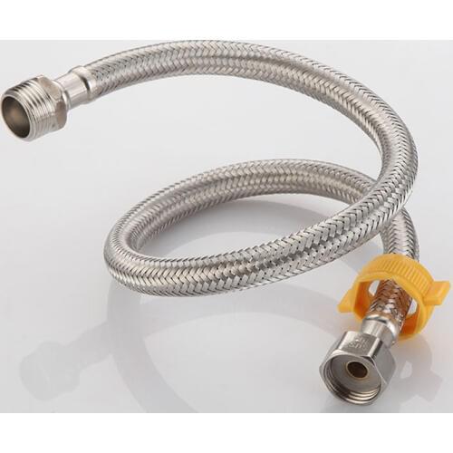 Bathroom Kitchen Single Cold Hose Stainless Steel Flexible Faucet Hoses Water Supply Taps Pipe Plumbing Hose 1/2 Tap Accessories