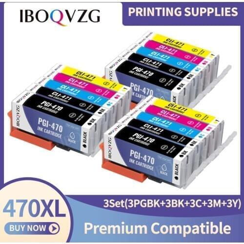 IBOQVZG 4pcs PGI470 CLI471 PGI-470 CLI-471 Compatible Cartridge For Canon PIXMA TS5040 MG5740 MG6840 TS6040 printer