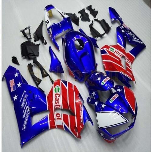 Custom motorcycle cowl for CBR600RR F5 2013 2014 2015 2016+Botls+Injection mold red blue ABS Plastic Fairing M2
