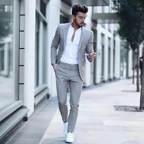 Jacket+Pants) 2021 Casual Fashion Iuxurious Business Men Suits for Wedding Suits Man Tuxedos Slim Fit Peak Lapel Pink Men Suits