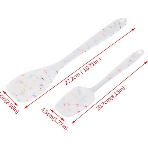 Cake Spatula Dough Cutter Silicone Spatula Dough Scraper Kitchen Butter Knife Baking Pastry Tools Cake Topper Baking Accessories