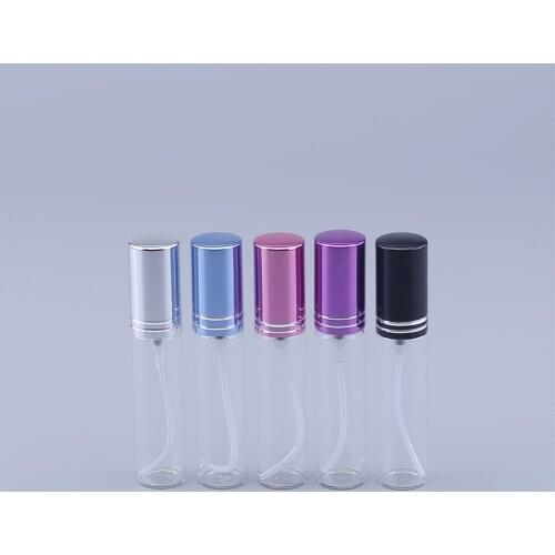 Refillable Bottles Travel Transparent Glass Perfume Atomizer Empty colour Spray Bottle 10ml Toxic Free Safe Dropship 20pcs