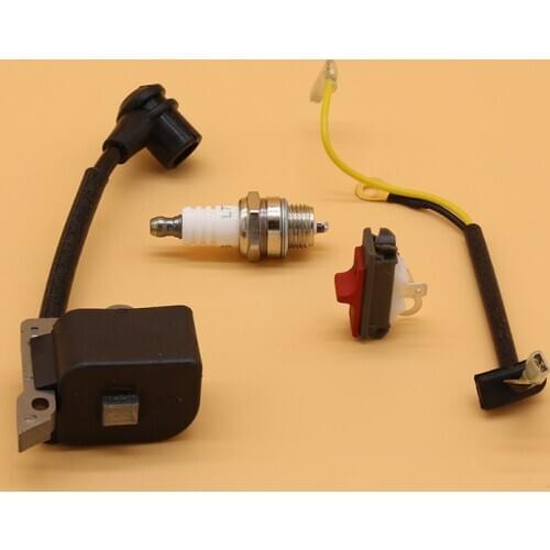 Ignition Coil Module Spark Plug Stop Kill Switch Fit For HUSQVARNA 240 235 136 137 141 23 26 36 41 Gas Chainsaw Spare Parts